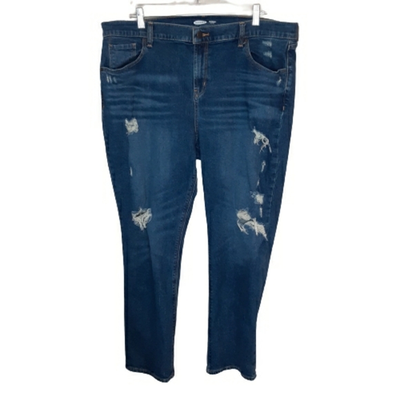Old Navy Denim - Old Navy boyfriend  distressed mid rise jeans, 16